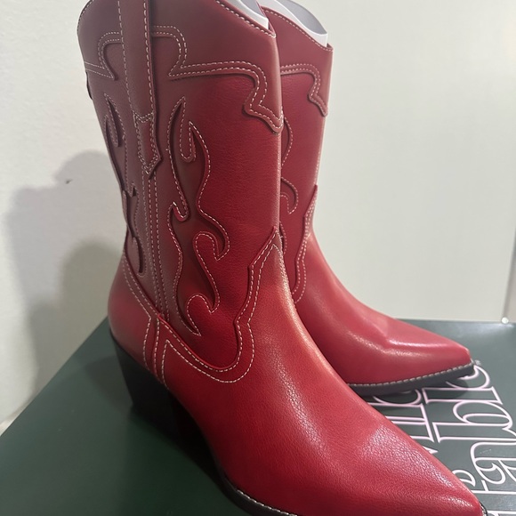 Wild Fable Red Heeled Boots - Picture 2 of 6